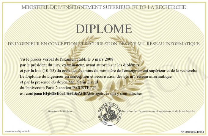 diplome ingenieur informatique